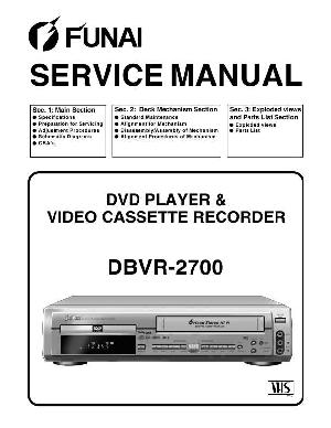Сервисная инструкция Funai DBVR-2700 ― Manual-Shop.ru