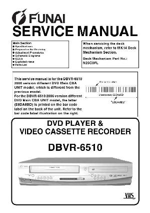 Сервисная инструкция Funai DBVR-6510 (E8DA8BD) ― Manual-Shop.ru