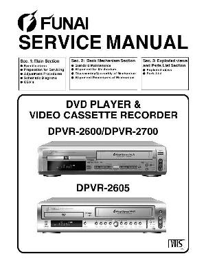 Сервисная инструкция Funai DPVR-2600, DPVR-2605, DPVR-2700 ― Manual-Shop.ru