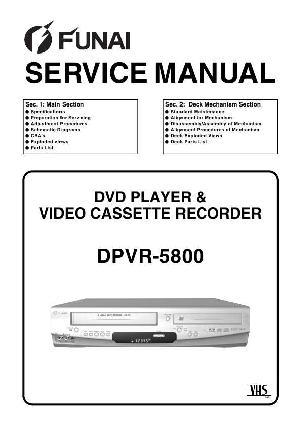 Сервисная инструкция Funai DPVR-5800 ― Manual-Shop.ru