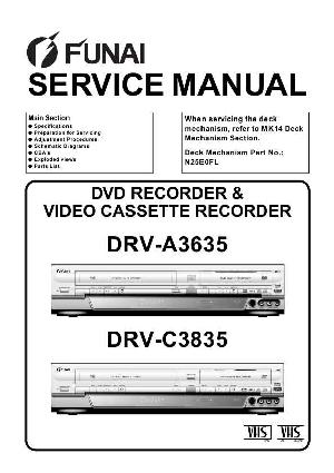 Сервисная инструкция Funai DRV-A3635, DRV-C3835 ― Manual-Shop.ru