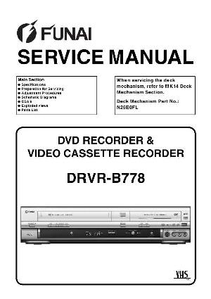 Сервисная инструкция Funai DRVR-B778 ― Manual-Shop.ru