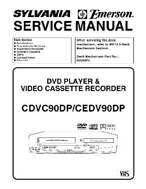 Сервисная инструкция Funai Emerson CEDV90DP H9607CD ― Manual-Shop.ru