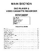 Service manual Funai Emerson EDVC860F