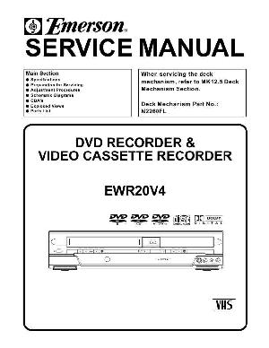 Сервисная инструкция Funai Emerson EWR20V4 ― Manual-Shop.ru