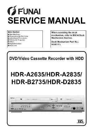 Сервисная инструкция Funai HDR-A2635, HDR-A2835, HDR-B2735, HDR-D2835 ― Manual-Shop.ru