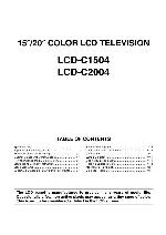 Service manual Funai LCD-C1504, LCD-C2004
