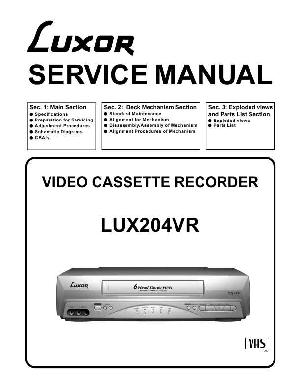 Сервисная инструкция Funai LUXOR LUX204VR ― Manual-Shop.ru