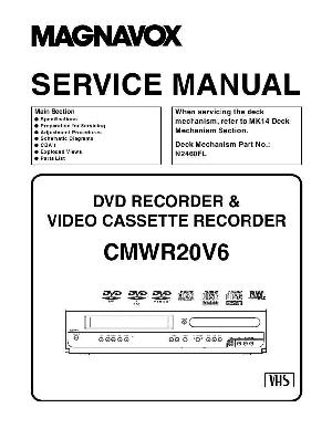 Сервисная инструкция Funai Magnavox CMWR20V6 ― Manual-Shop.ru