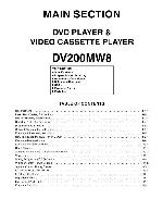 Service manual Funai Magnavox DV200MW8