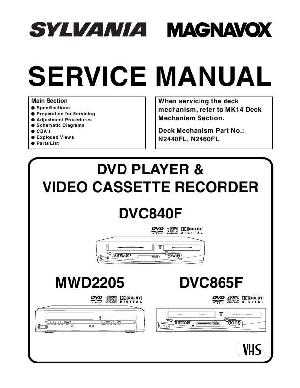 Сервисная инструкция Funai Magnavox MWD2205 ― Manual-Shop.ru
