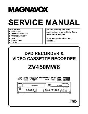 Сервисная инструкция Funai Magnavox ZV450MW8 ― Manual-Shop.ru