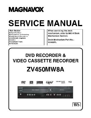 Service manual Funai Magnavox ZV450MW8A ― Manual-Shop.ru