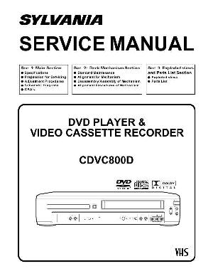 Сервисная инструкция Funai Sylvania CDVC800D ― Manual-Shop.ru