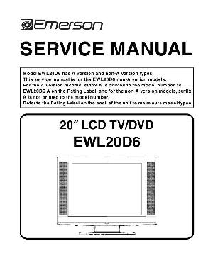 Сервисная инструкция Funai Sylvania EWL20D6 L2652UC ― Manual-Shop.ru