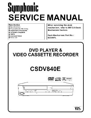Сервисная инструкция Funai Syphonic CSDV840E H9611CD ― Manual-Shop.ru