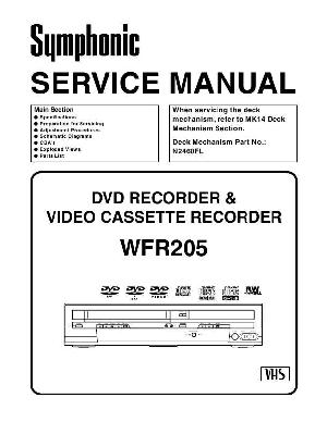 Сервисная инструкция Funai Syphonic WFR205 ― Manual-Shop.ru