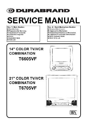 Сервисная инструкция Funai T6605VF, T6705VF ― Manual-Shop.ru