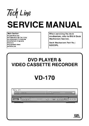 Сервисная инструкция Funai TECHLINE VD-170 ― Manual-Shop.ru