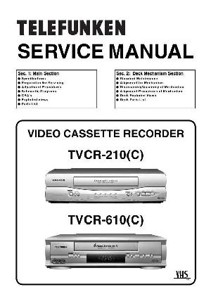 Сервисная инструкция Funai TELEFUNKEN TVCR-210, TVCR610 ― Manual-Shop.ru