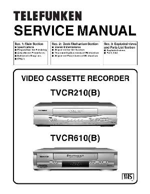 Сервисная инструкция Funai TELEFUNKEN TVCR210(B), TVCR610(B) ― Manual-Shop.ru