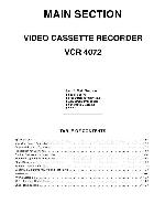 Сервисная инструкция Funai UNITED VCR-4072