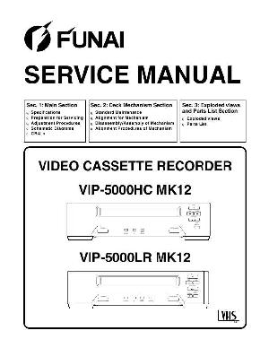 Сервисная инструкция Funai VIP-5000HC MK12, VIP-5000LR MK12 ― Manual-Shop.ru