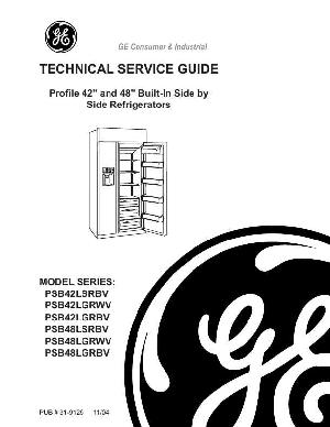 Сервисная инструкция GE PSB42LSRBV, LGRWV, GRBV, SRBV, GRWV, GRBV refrigerators series ― Manual-Shop.ru