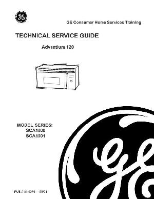 Сервисная инструкция GE SCA1000, SCA1001 ― Manual-Shop.ru