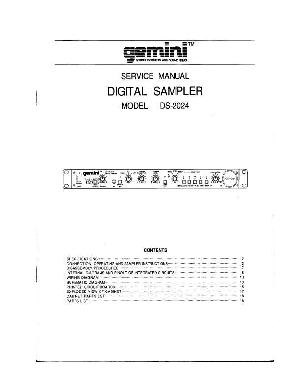 Service manual Gemini DS-2024  ― Manual-Shop.ru