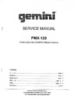 Сервисная инструкция Gemini PMX-120  ― Manual-Shop.ru