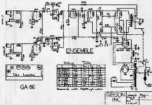 Схема Gibson GA-86 ― Manual-Shop.ru
