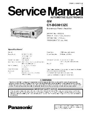 Service manual Panasonic CY-BG8013ZC ― Manual-Shop.ru