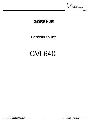 Сервисная инструкция Gorenje GVI-640 ― Manual-Shop.ru