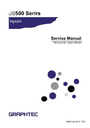 Сервисная инструкция Graphtec JS500 ― Manual-Shop.ru