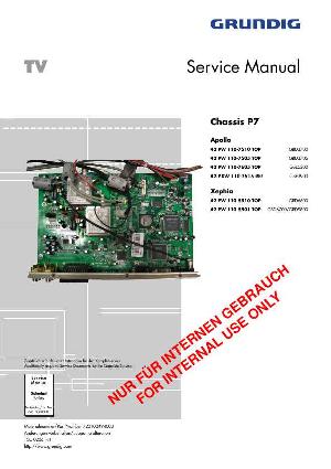 Сервисная инструкция Grundig 42PW110-7605 CHASSIS P7 ― Manual-Shop.ru