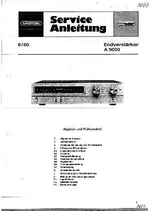 Сервисная инструкция Grundig A5000 ― Manual-Shop.ru