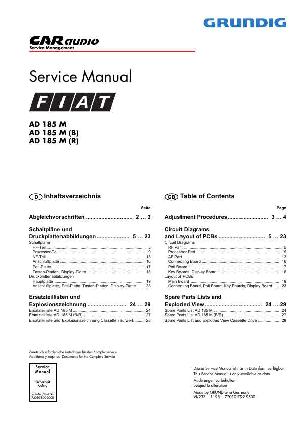 Сервисная инструкция Grundig AD185M-B-R FIAT ― Manual-Shop.ru