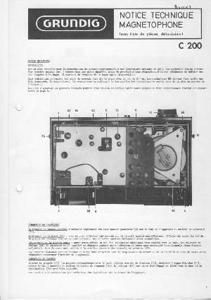 Сервисная инструкция Grundig C200 ― Manual-Shop.ru