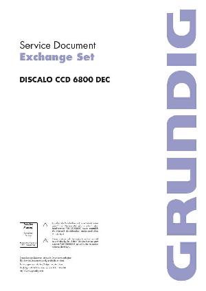Service manual Grundig CCD-6800DEC DISCALO ― Manual-Shop.ru