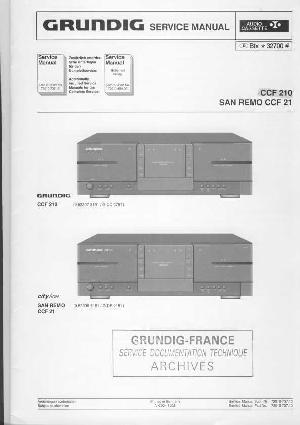 Сервисная инструкция Grundig CCF-21, CCF-210 ― Manual-Shop.ru
