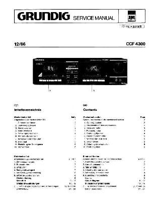 Сервисная инструкция Grundig CCF-4300 ― Manual-Shop.ru