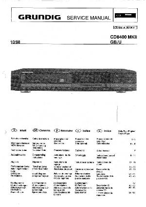 Сервисная инструкция Grundig CD-8400MKII ― Manual-Shop.ru