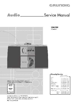 Сервисная инструкция Grundig CDM-900 ― Manual-Shop.ru