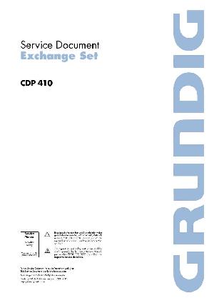 Сервисная инструкция Grundig CDP-410 ― Manual-Shop.ru