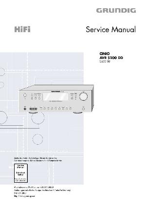 Сервисная инструкция Grundig CINIO, AVR-5200DD ― Manual-Shop.ru