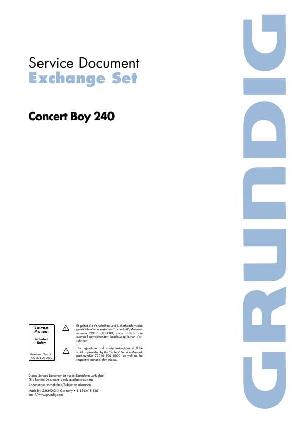 Сервисная инструкция Grundig CONCERT BOY 240 ― Manual-Shop.ru