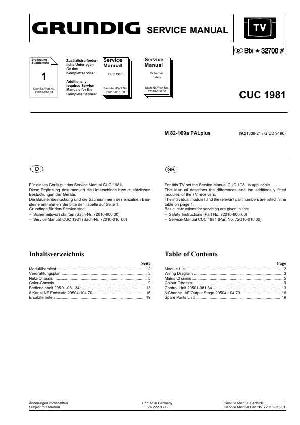 Сервисная инструкция Grundig CUC1981 шасси ― Manual-Shop.ru