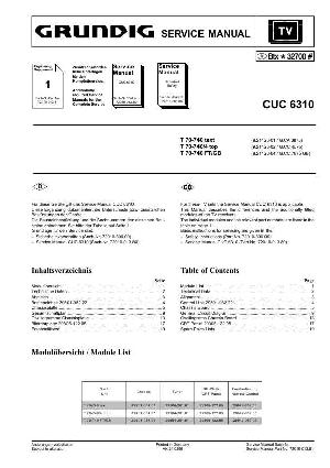 Сервисная инструкция Grundig CUC6310 шасси ― Manual-Shop.ru