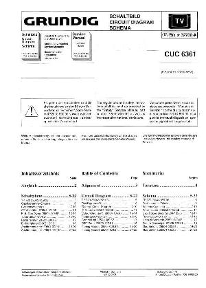 Сервисная инструкция Grundig CUC6361 ― Manual-Shop.ru